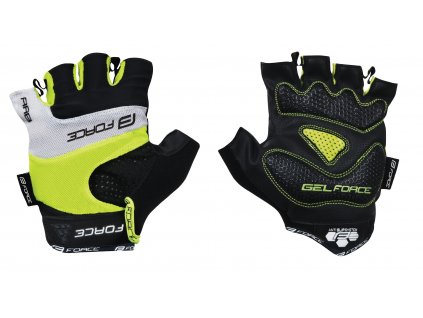 FORCE Rukavice RAB gel, fluo