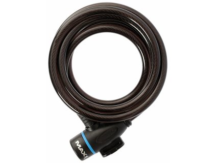 MAX1 zámek spirála MAX1 150x0,8cm 4 klíče, držák