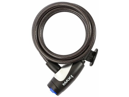 MAX1 zámek spirála MAX1 180x0,8cm 4 klíče, 2xdržák, s diodovým osvětlením