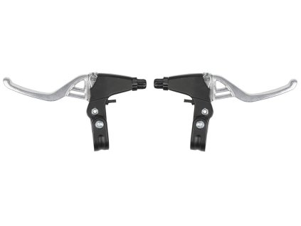 brzdové páky V-brake i cantilever Alu+Alu stříbrné