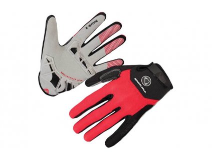 Endura SingleTrack Plus Glove, červená