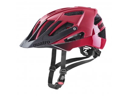 UVEX HELMA QUATRO CC, DARK RED - BLACK MAT 2022