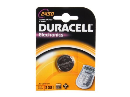 Baterie knoflíková CR 2450 Lithium Duracell blistr 1 ks