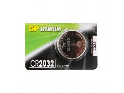 Baterie knoflíková CR 2032 Lithium GP blistr 1 ks