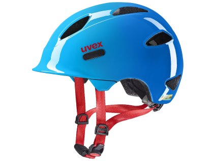 Uvex Oyo Ocean Blue – dětská cyklistická helma, boční pohled
