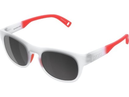 POC EVOLVE, transparent crystal/fluorescent orange
