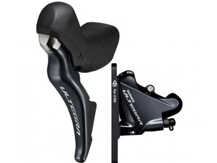 Přední 2rychlostní kotoučová brzda Shimano ULTEGRA ST-R8025+BR-R8070