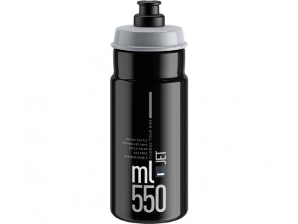 ELITE láhev JET 23' černá/šedé logo, 550 ml