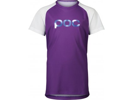 POC Y's Essential MTB Tee Sapphire Purple/Hydrogen White - Cyklistický dres dětský