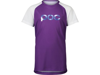 POC Y's Essential MTB Tee Sapphire Purple/Hydrogen White - Cyklistický dres dětský