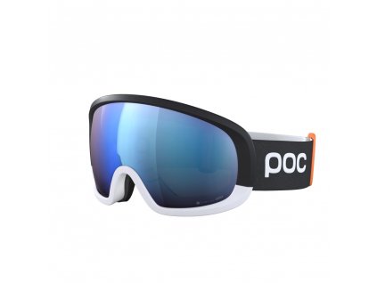 POC Fovea Mid Race Uranium Black/Argentite Silver/Partly Sunny Blue ONE