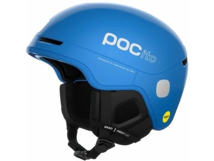 POC POCito Obex MIPS Fluorescent Blue – dětská lyžařská helma s technologií MIPS