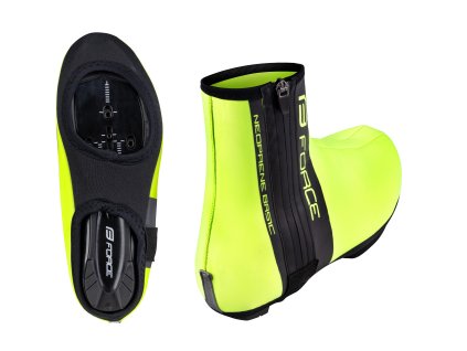 FORCE NEOPRENE BASIC ROAD, návleky treter, fluo