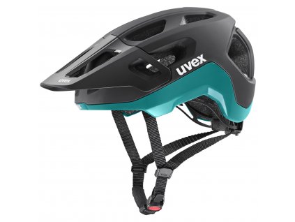 UVEX REACT BLACK-TEAL MATT Cyklistická helma