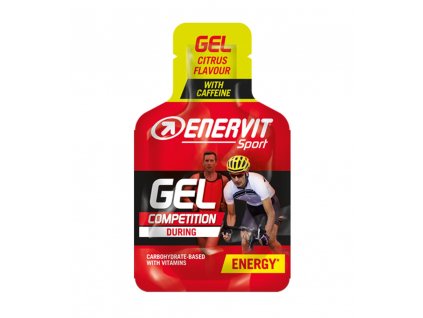 ENERVIT Gel + kofein, sáček, 25 ml citrus