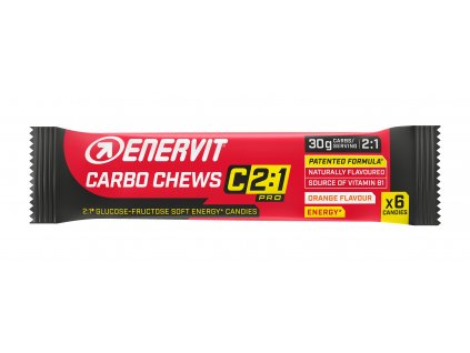 ENERVIT Carbo Chews C2:1,34 g/6 želatinek pomeranč