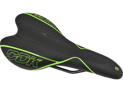 sedlo DDK CROSS pánské černo-neon zelené