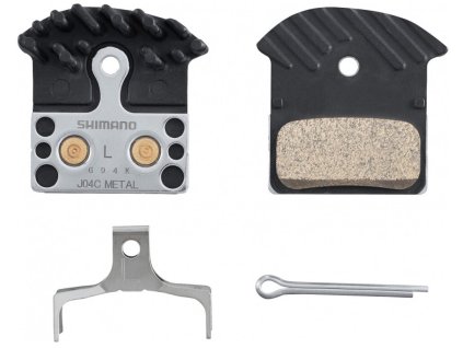 brzdové destičky SHIMANO J04C-MF s chladičem dvojpístkové, v krabičce