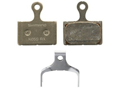 brzdové destičky SHIMANO K05S-RX GRX, Ultegra, XTR v krabičce
