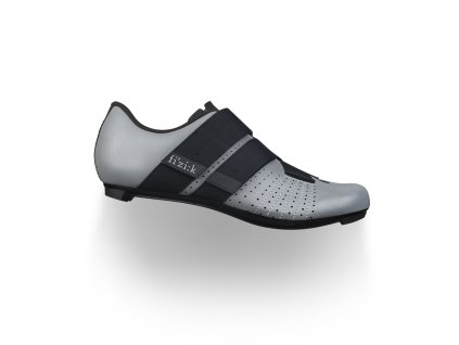 FIZIK Tempo Powerstrap R5 – reflexní silniční tretry se suchým zipem, šedo/černé