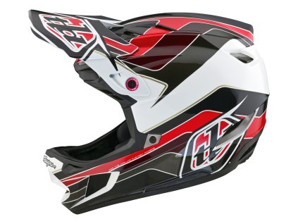 TLD HELMA D4 POLYACRALITE MIPS BLOCK CHARCOAL / RED