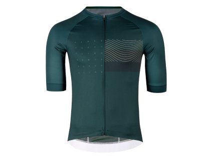 FORCE SWAY dres krátký rukáv, tmavě zelený