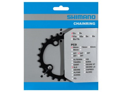 SHIMANO převodník SLX FC-M7000-11-2 24 z 11 spd dvojpřevodník pro 34-24 z