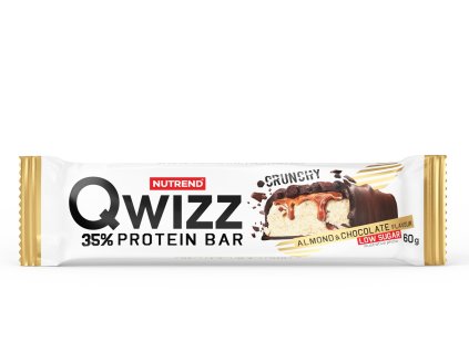 Qwizz 35% Protein Bar, tyčinka, 60 g mandle+čoko