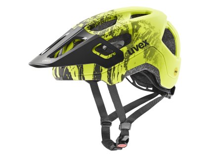 UVEX REACT JR. MIPS LIME-BLACK M Cyklistická helma
