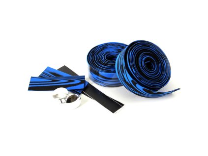 Omotávka korek zebra modrá/černá