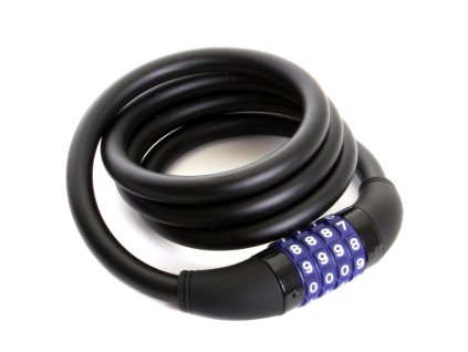 Zámek kódový 1200/12 spirála QT Cycle Tech silikon