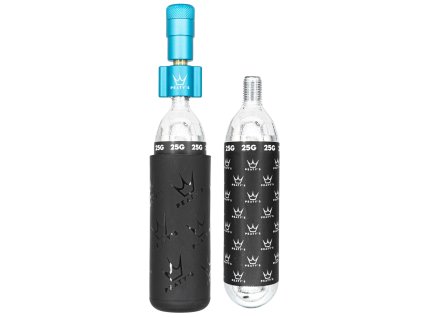 PEATY'S HOLESHOT CO2 PUMPA + BOMBIČKY 2 KS - MTB (25G) - TURQUOISE