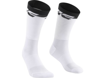 MAVIC KSYRIUM WHITE BLACK Vysoké cyklistické ponožky