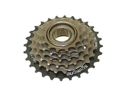 6-kolo SHIMANO MF-TZ500 14-28 zubů, hnědé/černé (Velikost 14-28)