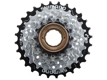 6-kolo SHIMANO MF-TZ510 14-28 zubů, stříbrné/černé, v krabičce (Velikost 14-28)