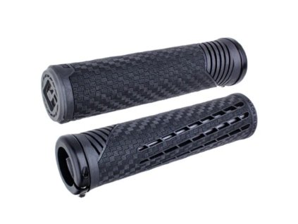 Gripy MTB ODI CF, v2.1 Lock-On, MTB, Closed End, Pearl Black / Graphite
