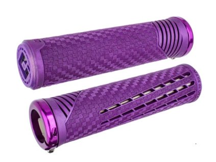 Gripy MTB ODI CF, v2.1 Lock-On, MTB, Closed End, Cosmic Purple / Pearl Purple