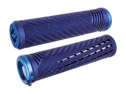 Gripy MTB ODI CF, v2.1 Lock-On, MTB, Closed End, Saphire / Blue