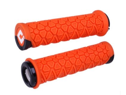Gripy MTB ODI Vanquish, v2.1 Lock-On, MTB, Closed End, Orange / Black