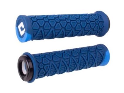 Gripy MTB ODI Vanquish, v2.1 Lock-On, MTB, Closed End, Navy Blue / Blue