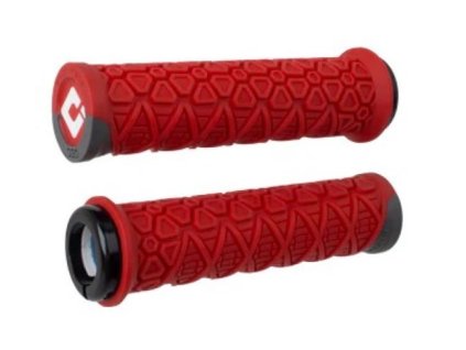 Gripy MTB ODI Vanquish, v2.1 Lock-On, MTB, Closed End, Red / Graphite