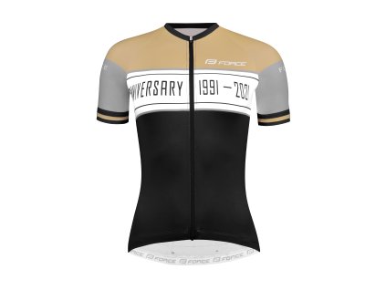 FORCE ANNIVERSARY dres UNI kr. rukáv, černo-zlatý (velikost L)
