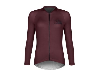 FORCE CHARM dres UNI dlouhý rukáv, bordó (velikost L)