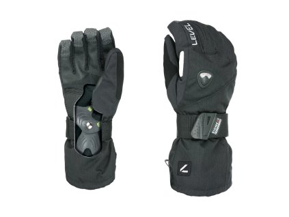 Level Fly Gloves Black – snowboardové rukavice s ochranou zápěstí Biomex®
