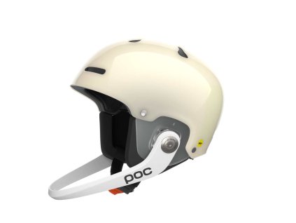 POC Artic SL MIPS Raw White – závodní slalomová helma bílá