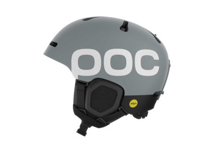 POC Fornix BC MIPS Granite Grey Matt – freeride helma s RECCO reflektorem a MIPS ochranou