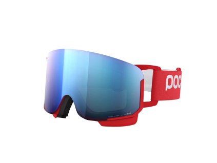 POC Nexal Prismane Red – lyžařské brýle Clarity Partly Sunny Blue