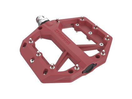 Shimano PD-GR400 – platformové pedály červené z boku
