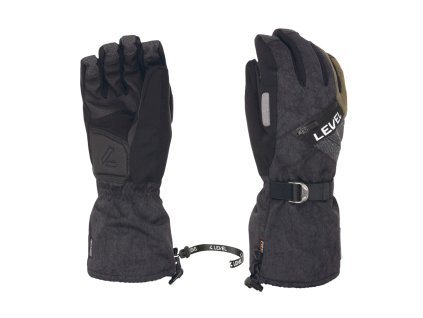 Snowboardové rukavice Level STAR Dark – dlouhá manžeta a zip na větrání