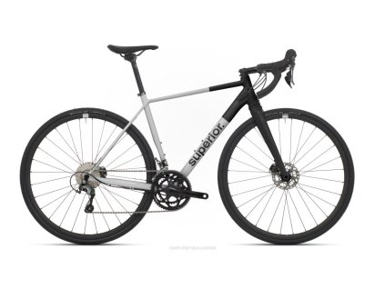 Superior X-ROAD 6.3 GF Gloss Grey Black – silniční kolo